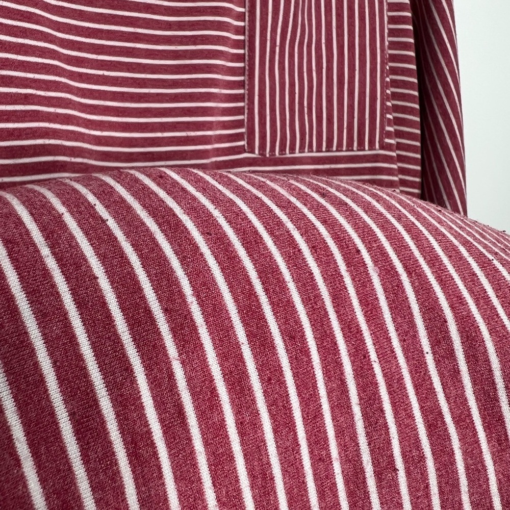 MEROKEETY Striped High Waist T Shirt Midi Dress with Pockets Size Large/X-Large - Picture 7 of 9